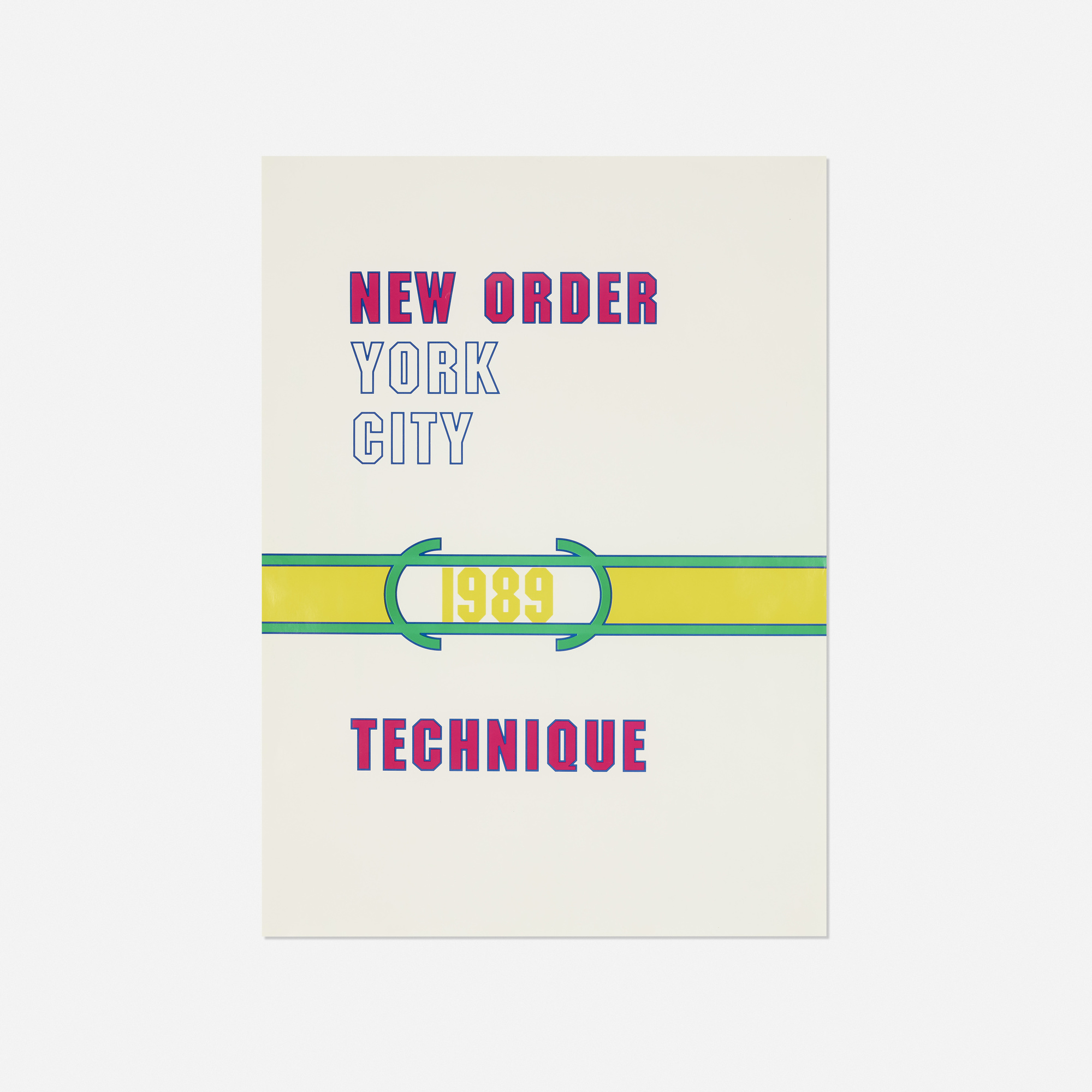 New Order poster, 1989