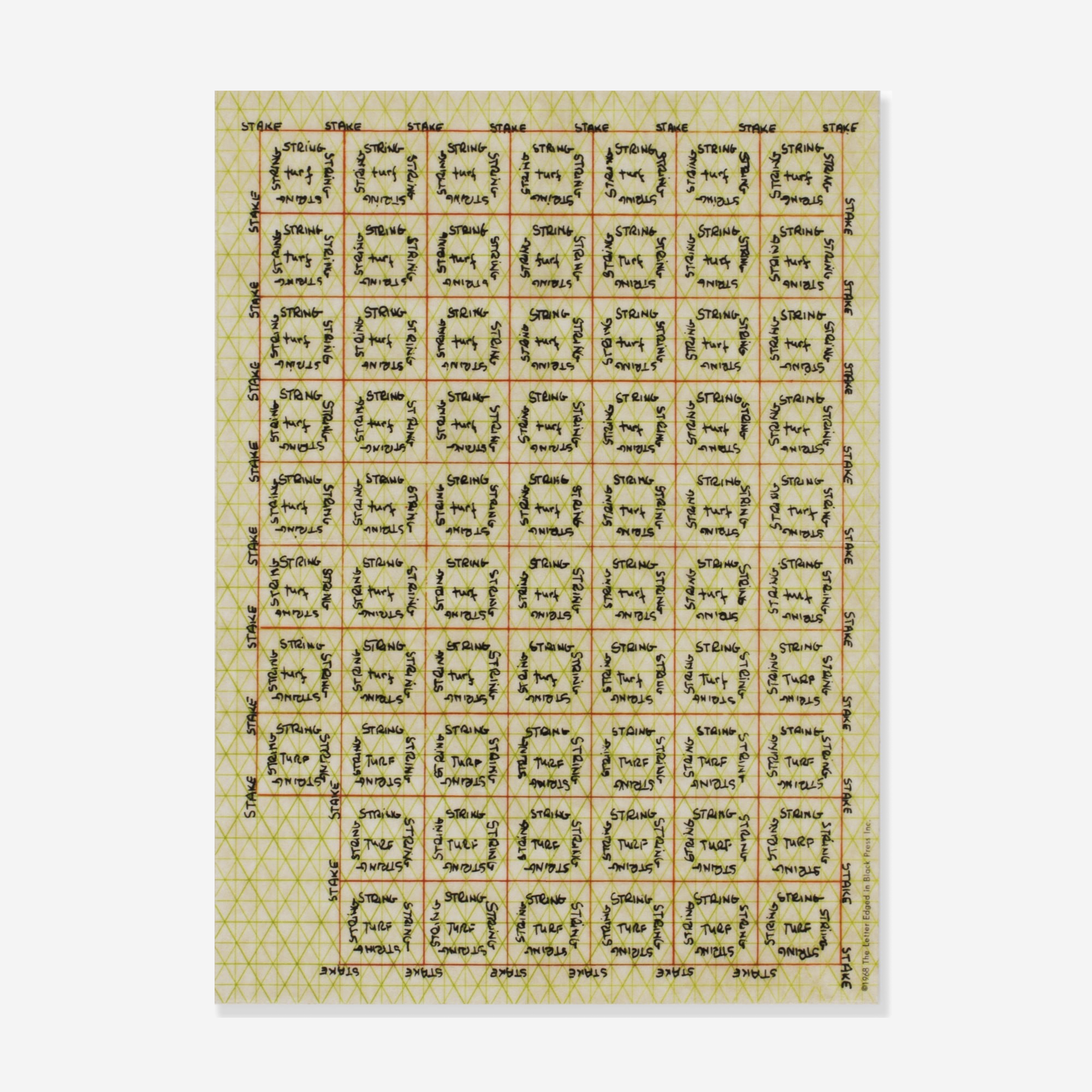 Turf, Stake and String, 1968