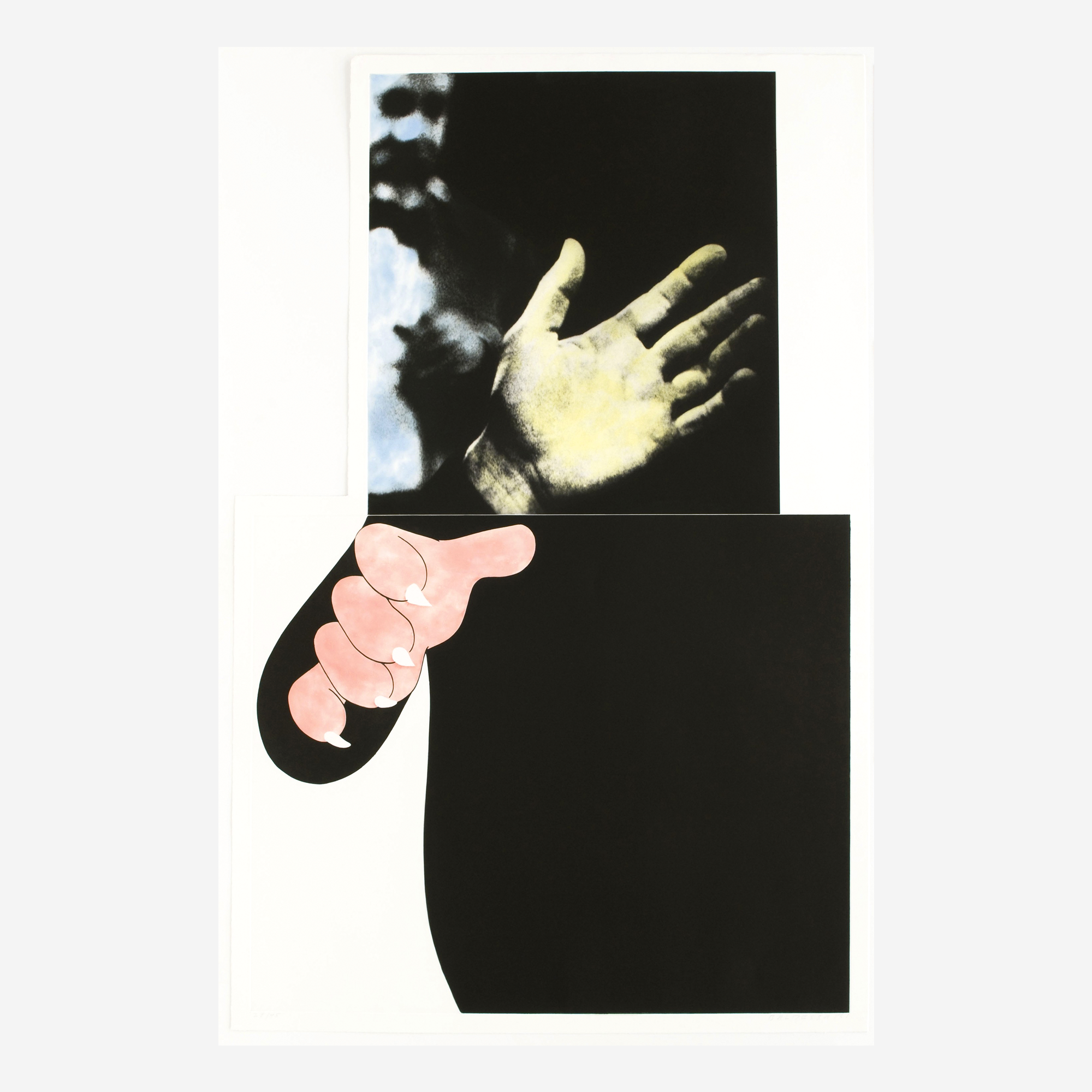 Two Hands (With Distant Figure), 1990