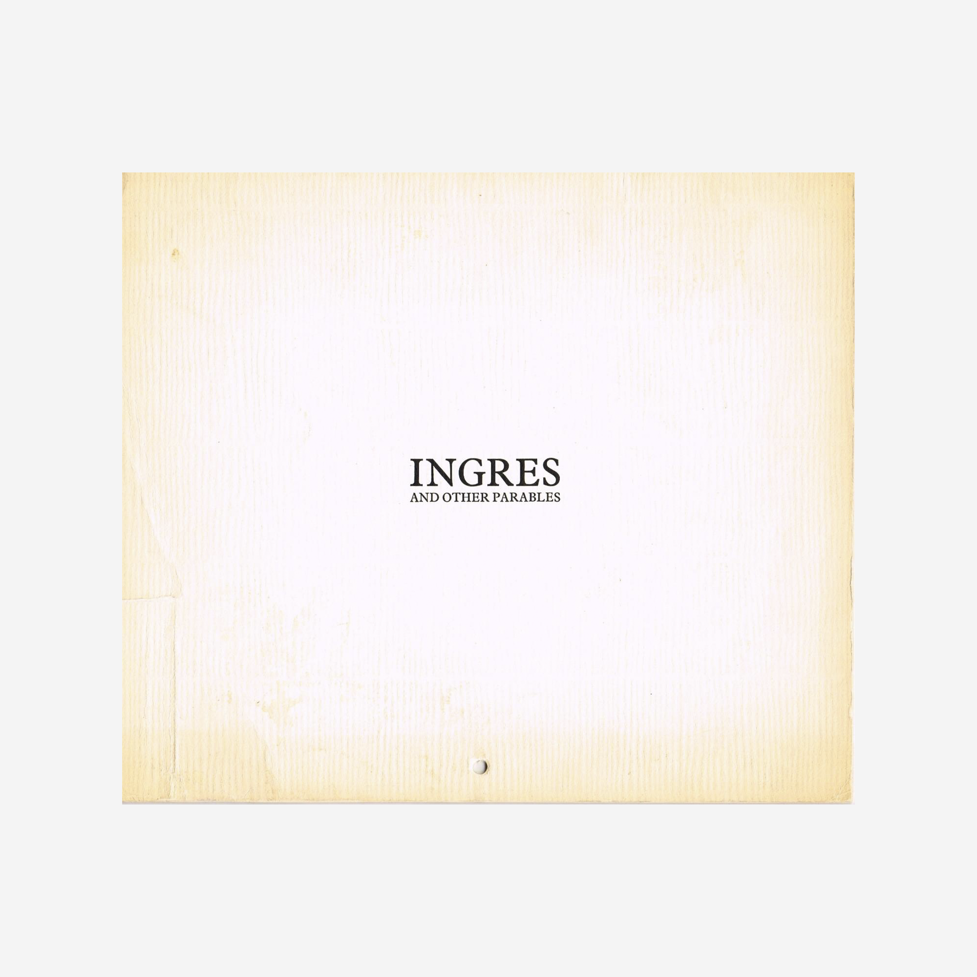 Ingres and Other Parables, 1972