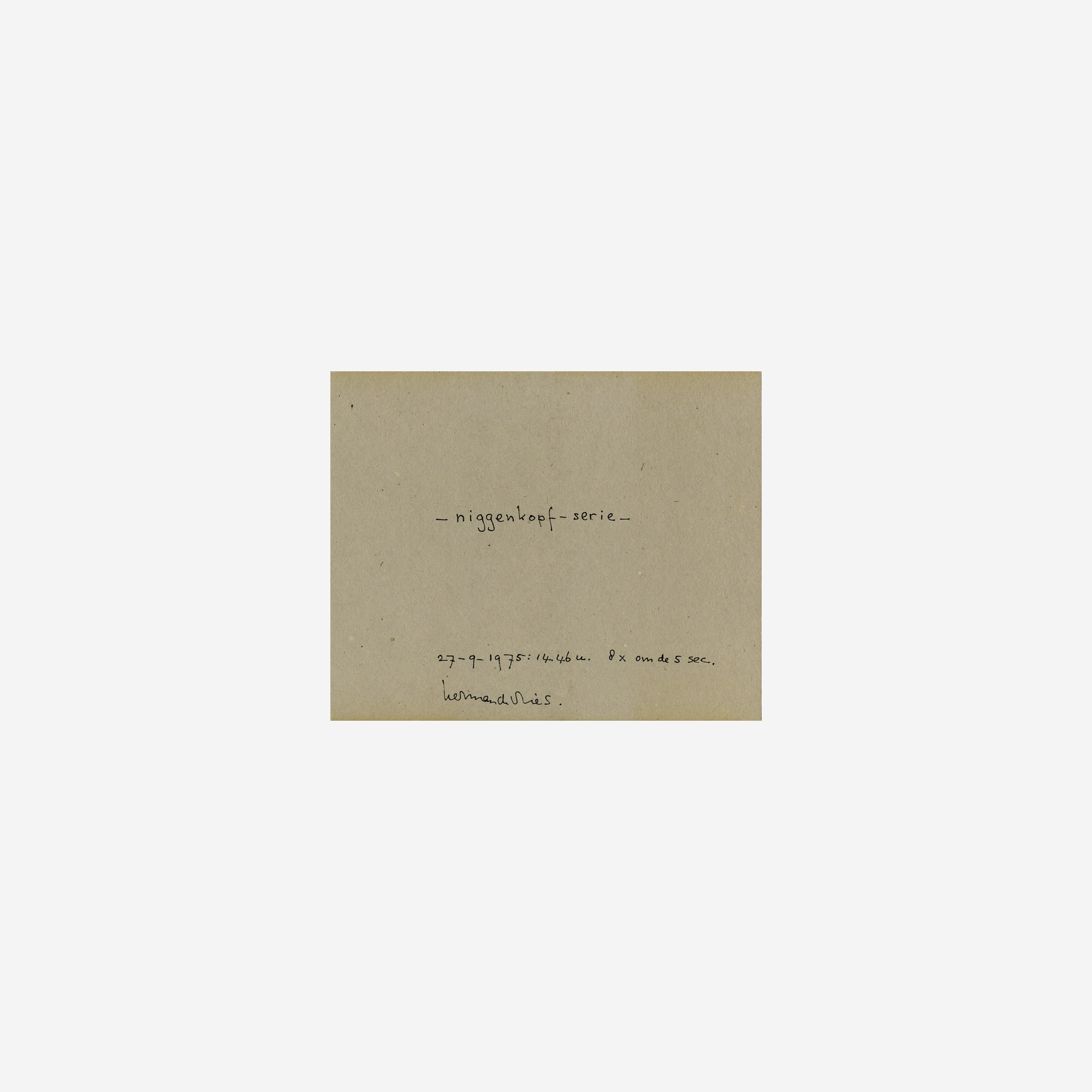 niggenkopf-serie, 1975